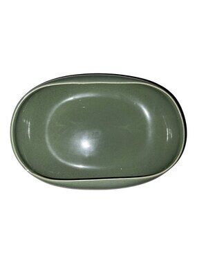 Russell Wright Vintage Green Oblong Oval Serving Bowl 10"